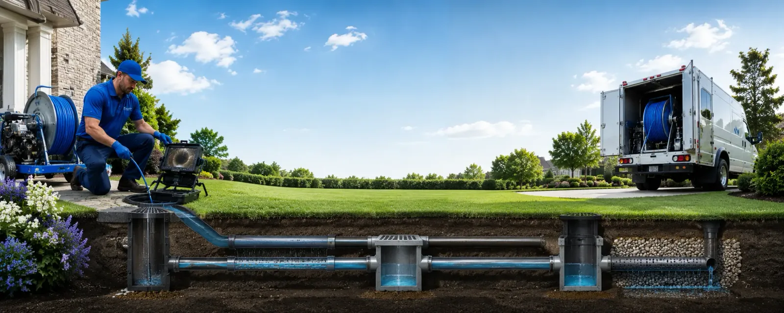 Outdoor drain cleaning information for Lyndon, IL